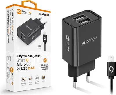 Produktbild von Aligator CHA0040, Drinnen, AC, Schwarz