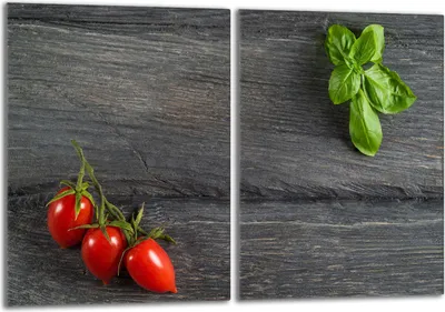 Obrázok produktu pre Sada krycích dosiek na sporák 2x40x52 cm kryt sklokeramickej varnej dosky sklenený splashback, paradajkové drevo