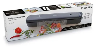 Vakuumiergerät 28 cm, 2 Rollen, BPA-frei, grau, VS1G