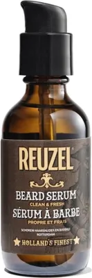 A product shot of a bottle of Reuzel Beard Serum.