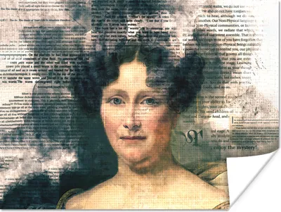 Produktbild von MuchoWow® Poster Johanna Henriëtte Engelen - Dubois Drahonet - Zeitungsartikel 120x90 cm - Wandbild