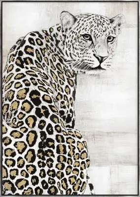 Produktbild von ArtUniverse Leinwandbild Schneeleopard 71,5 x 101,5 cm