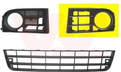 Produktbild von VAN WEZEL Lüftungsgitter Grill Stoßfänger für VW Golf V Schrägheck (1K1) mit Loch/Löchern für Nebellampen