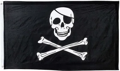 Produktbild von Totenkopf Piraten Fahne 1,5m x 90cm