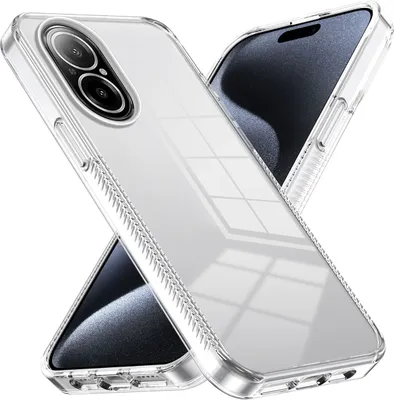 Produktbild von Hülle für Realme C67 4G Rutschfest Kristallklare Stoßfeste TPU Bumper Handyhülle Transparent