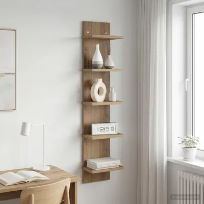 Productafbeelding van Maison Exclusive - Wandplank, ambachtelijk eikenhout, 22 x 15 x 100 cm, houtvezel