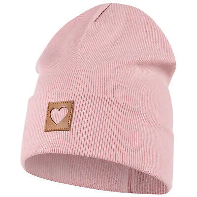 Produktbild von Smarilla Mütze Mädchen Damen Kinder Beanie gerippt, Gr. 50-52, Altrosa