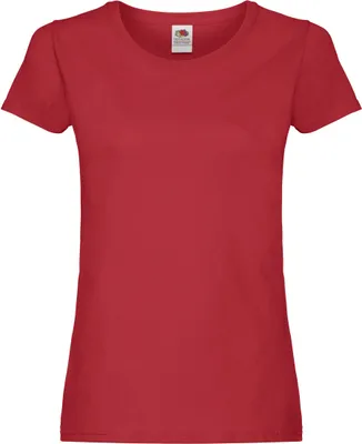 Produktbild von Fruit of the Loom - T-Shirt für Damen BC5439 (XL) (Rot)
