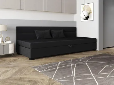 Obrázek produktu pro Jednolůžková čalouněná postel 110x195 NALINDA BIZ 1 - grafitová