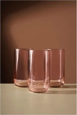 Produktbild von Hermia Concept, PB-420805 P, Gläserset (3-teilig), Rosa, 100% GLAS, 6,7 x 6,7 x 12,9 cm