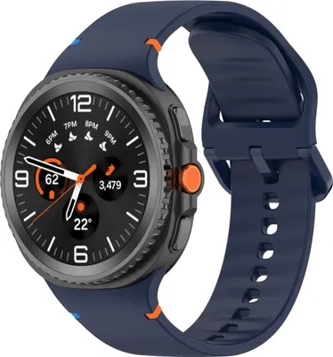 Produktbild von Bizon Strap Uhr Silikon G Samsung Galaxy Watch 8 40mm / 44mm / 8 Classic 46mm marineblau