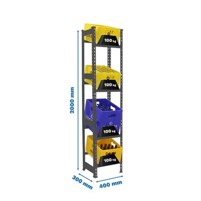 Produktbild von SimonRack SIMONBOTTLE 4-2000X400X300 ANTRACITA
