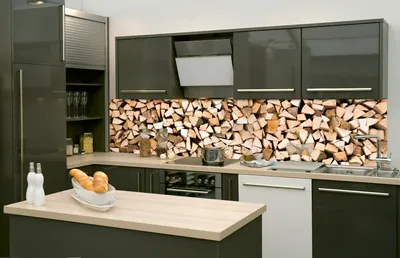 Produktbild von Küchenrückwand Folie selbstklebend STAMMHOLZ 260 x 60 cm - Klebefolie - Dekofolie - Spritzschutz für Küche -