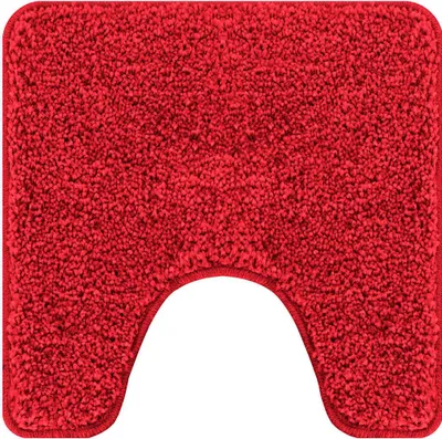 Obrázok produktu pre vidaXL Protišmyková podložka do vane s výrezom na WC červená 50 x 50 cm PP