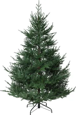 Image de Sapin de Noël VIVANNO en polyéthylène, ÉPICÉA 150, aspect naturel, vert - 130 x 150 cm