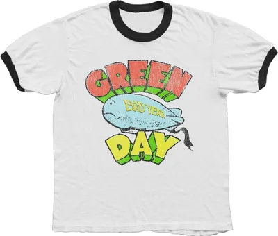 Immagine prodotto di Green Day - Maglietta "Bad Year Blimp" per uomo/donna Unisex RO15209 (XXL) (Bianco)