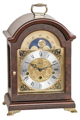 Produktbild von Tischuhr Nussbaum 4/4 Westminster - Hermle Modell: 23054-030340