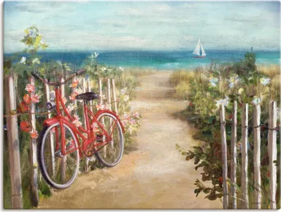 Produktbild von ARTland Leinwandbild Sommerfahrt Größe: 80x60 cm