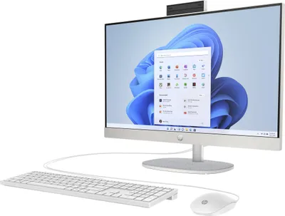 Produktbild von HP 24-cr0006ng - All-in-One (Komplettlösung) - Ryzen 5 7520U / 2.8 GHz - RAM 16 GB - SSD 512 GB - NVMe - Radeon 610M - 1GbE, Wi-Fi 6, Bluetooth - WLAN: 802.11a/b/g/n/ac/ax, Bluetooth 5.4 - Win 11 Home - Monitor: LED 60.5 cm (23.8")