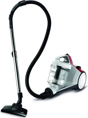 Produktbild von Fakir Staubsauger-beutellos mit Hocheffizienzmotor, EPA-Filter, weiß rot - 700 Watt