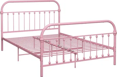Obrázek produktu pro vidaXL Postelový rošt růžový kov 120x200 cm