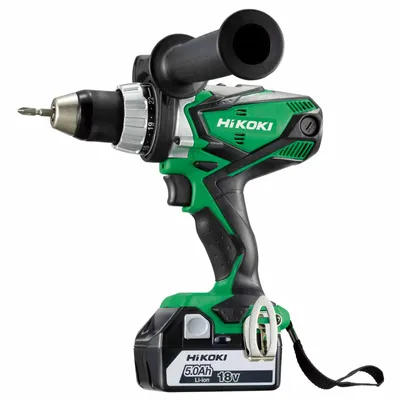 Obrázek produktu pro Hikoki DS18DSDLWP, Vrtačka s pistolovým držadlem, Rychloupínací, Černá, Zelená, 1600 ot/min, 6,5 cm, 1,3 cm