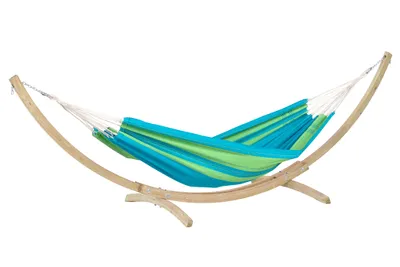 Produktbild von AMAZONAS Santana Set Green: Hängematte inkl. Gestell Liegefläche 200x120cm