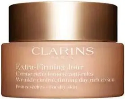 Productafbeelding van Clarins Extra-Firming, dagcrème, voor vrouwen, geschikt voor droge huid, gezicht, anti-aging, anti-rimpel, verbetert de elasticiteit, verstevigend, 50 ml