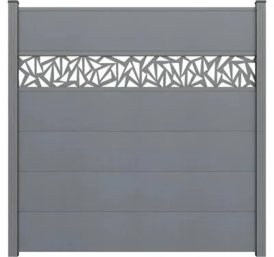 Produktbild von Zaun Hauptelement GroJa BasicLine Triangle 180 x 180 cm anthrazit