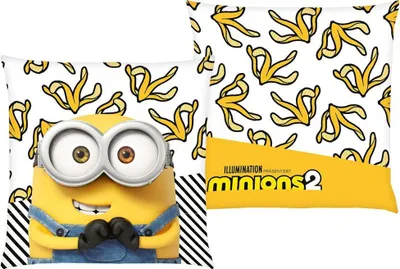 Produktbild von Banana Bob | Minions | 40 x 40 cm | Kinder Deko-Kissen | Kuschelkissen