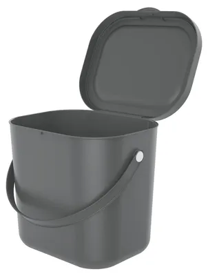 Zdjęcie produktu dla Rotho Albula, 6 l, Prostokątny, Plastik, Antracyt, Ręczny, Plastik