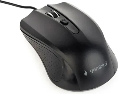 Produktbild von GEMBIRD Optical mouse black USB 1.8m cable