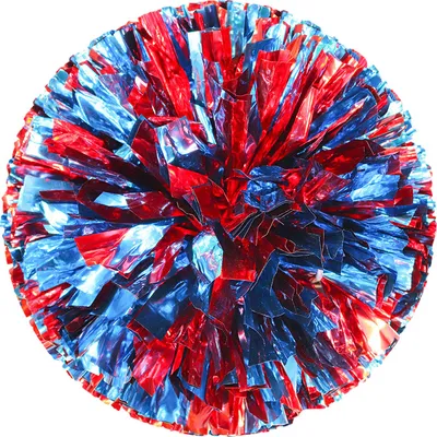 Produktbild von 6 Stück Cheerleading-Pom-Poms Mit Einfach Zu Greifendem Ring, Sport-Tanz-Cheer-Plastik-Pom-Poms Cheerleading Für Sport-Teamgeist-Jubel(Blau & Rot)