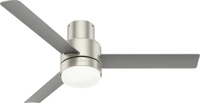Obrázok produktu pre Stropný ventilátor s osvetlením a diaľkovým ovládaním Gilmour Nickel 132 cm
