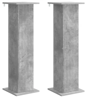 Produktbild von vidaXL Pflanzenständer 2 pcs Betongrau 30,5 x 30 x 100,5 cm