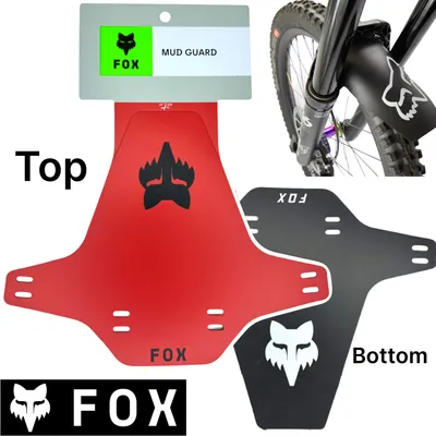 Image de Fox Mud Guard Garde-boue vélo Fourche Fender Retro Rouge