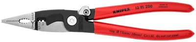 Produktbild von Knipex 13 91 200, Spitzzange, Stahl, Kunststoff, Rot, 200 mm, 265 g