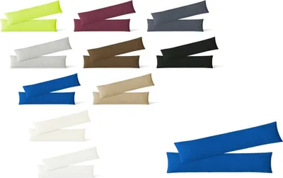 Produktbild von Jersey Kissenbezug Hülle 2 Sparpack Set mit Reißverschluss  hochwertige Qualität 40 x 145 cm royalblau