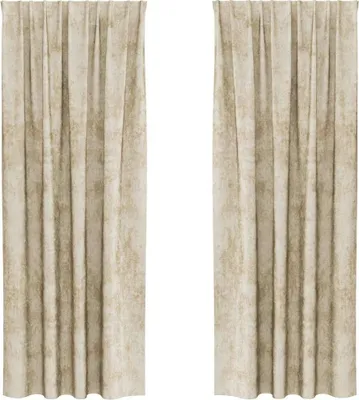 Produktbild von vidaXL Samtvorhänge mit Vorhängen 2 pcs Creme 260 x 140 cm Samt