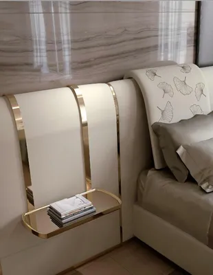 Produktbild von Luxus Schlafzimmer Bett Doppelbett Möbel Designs Italien Bizzotto Betten Polster
