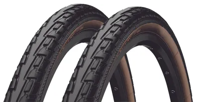 Produktbild von 2x Continental Ride Tour 37-622 schwarz/braun 28x1 3/8x1 5/8 Reifen Mantel