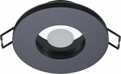 Produktbild von LED Labs Aqua Deckenleuchte für GU10 Einbaurahmen Rund IP44 Ø 55 mm Bohrloch Schwarz