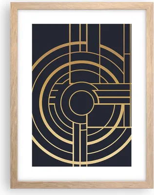 Produktbild von Gerahmtes Poster - Rahmen in heller Eiche - Abstraktion Stück Modern - 30x40 cm - Wand Bild - Wanddeko - Wandbilder - Kunstposter - Wandposter - Bilderrahmen - Bilder - Kunstdruck - P2NPA30x40-4640