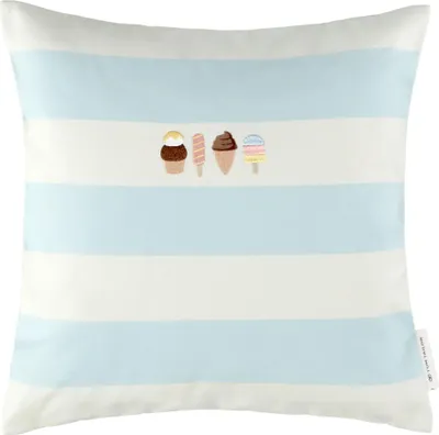 Imagen del producto de Funda de cojín decorativo Tom Tailor, sin relleno, color azul claro, tamaño 40x40