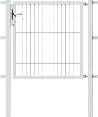 Produktbild von Alberts Einzeltor Flexo mit Zubehör, zum Einbetonieren, feuerverzinkt, Breite 100 cm, Höhe 100 cm