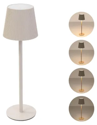 Immagine prodotto di ML-Design Lampada da tavolo LED cordless con crema touch Ø10x36 cm, lampada da comodino dimmerabile a 4 livelli, luce bianca calda, lampada da tavolo ricaricabile USB-C, lampada da lettura