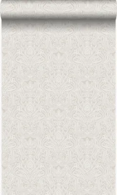 Produktbild von Origin Wallcoverings Tapete Ornamente Hellgrau 53 cm x 10.05 m