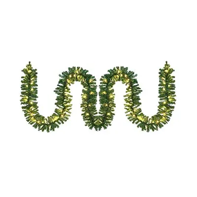 Produktbild von VINGO Weihnachtsgirlande 5M 100 LED's Tannengirlande Weihnachtsdeko fuer Innen und Aussen