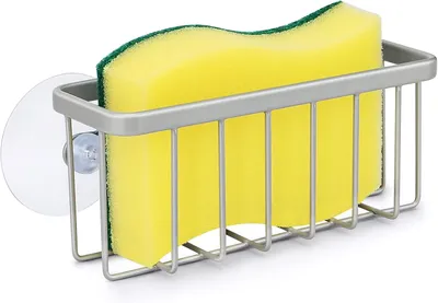 Produktbild von Schwammhalter für Küchenspüle, Schwammhalter für Küchenspüle, Caddy für Küchenspüle, Spülschwammhalter (Mattsilber)