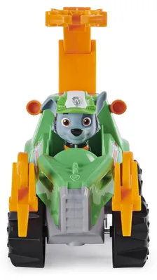 Produktbild von PAW Patrol Dino Rescue Rockys Basis Fahrzeug mit Rückzieh-Mechanismus, inklusive Hundefigur und Überraschungs-Dino, Spielzeug für Kinder ab 3 Jahren, LKW, 3 Jahr(e), Mehrfarbig